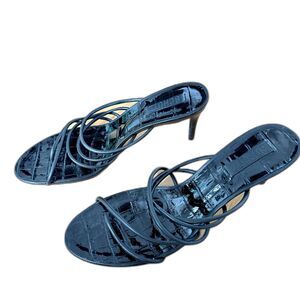 Schutz Malta Stiletto Sandals – Black – Size 10.5